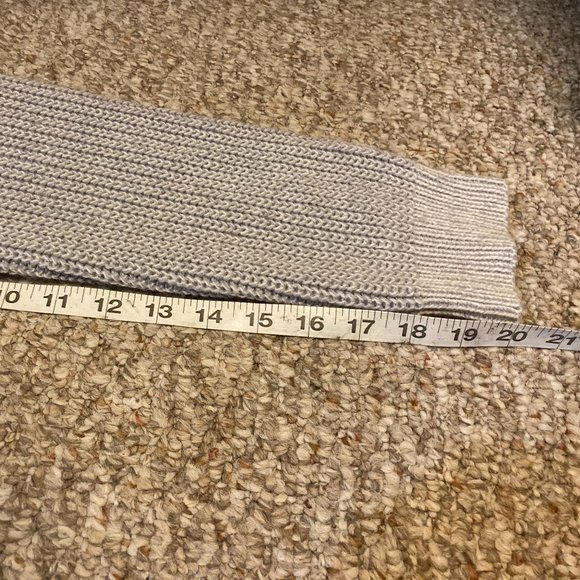 Cocovive Grey Knit Pointelle Boxy Crewneck Sweater - Picture 9 of 9